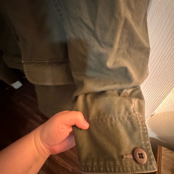 LL Bean Barn Jacket Olive Green Men’s Small - Picture 6 of 14